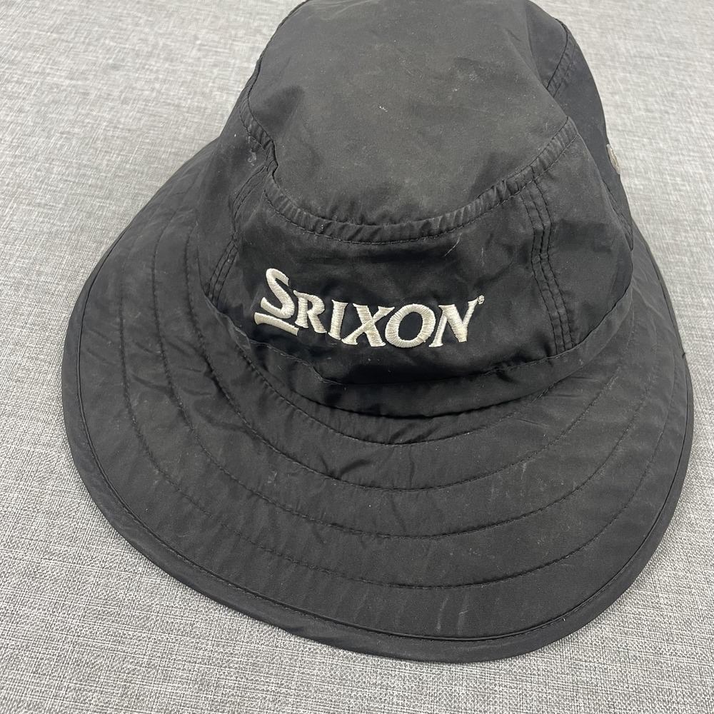 Srixon Hat Bucket Mens One Size Black Adjustable Breathable Lightweight